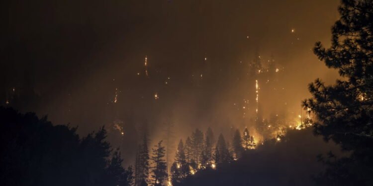 Waldbrand Rauch in den USA verursacht schlechte Luft