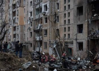 Zerstörter Hafen nach russischer Angriff in Odessa