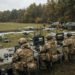 Eine ukrainische Drohne beim Start vor dem geplanten Drohnenexport